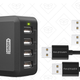 4-Port USB Charger + FREE 5-Pack MicroUSB Cables, $16 with code F3MI8FR2
